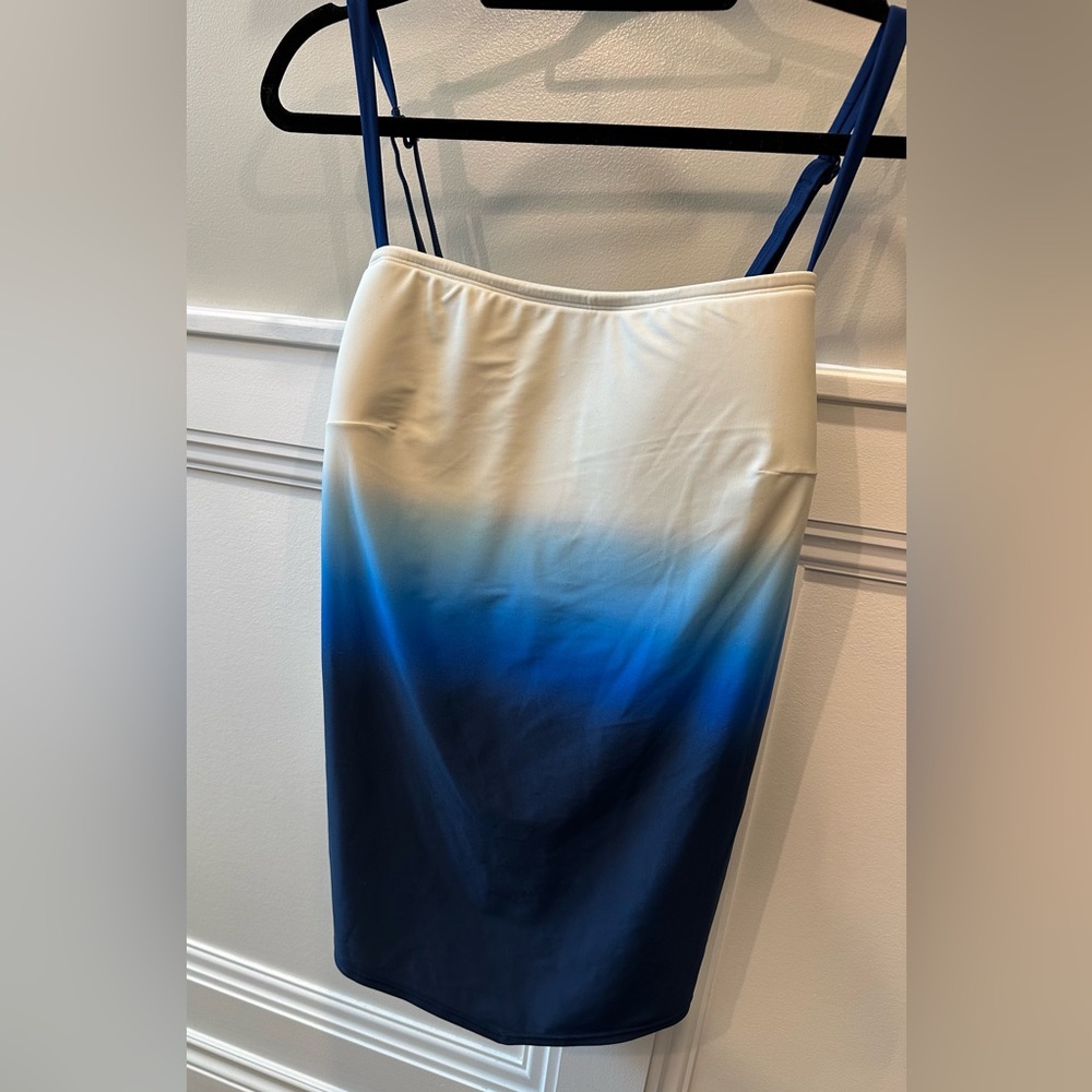 Swim by Cacique SZ 26 Blue Ombré Tankini top